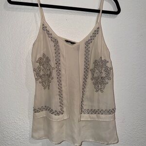Cream Camisole with Silver Embellishments l Guess